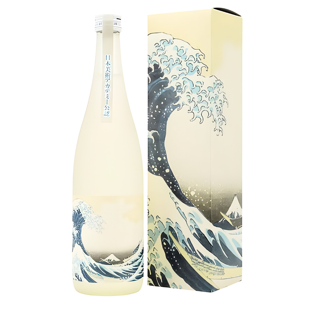 【麻原】純米大吟醸酒 葛飾北斎 神奈川沖浪裏
