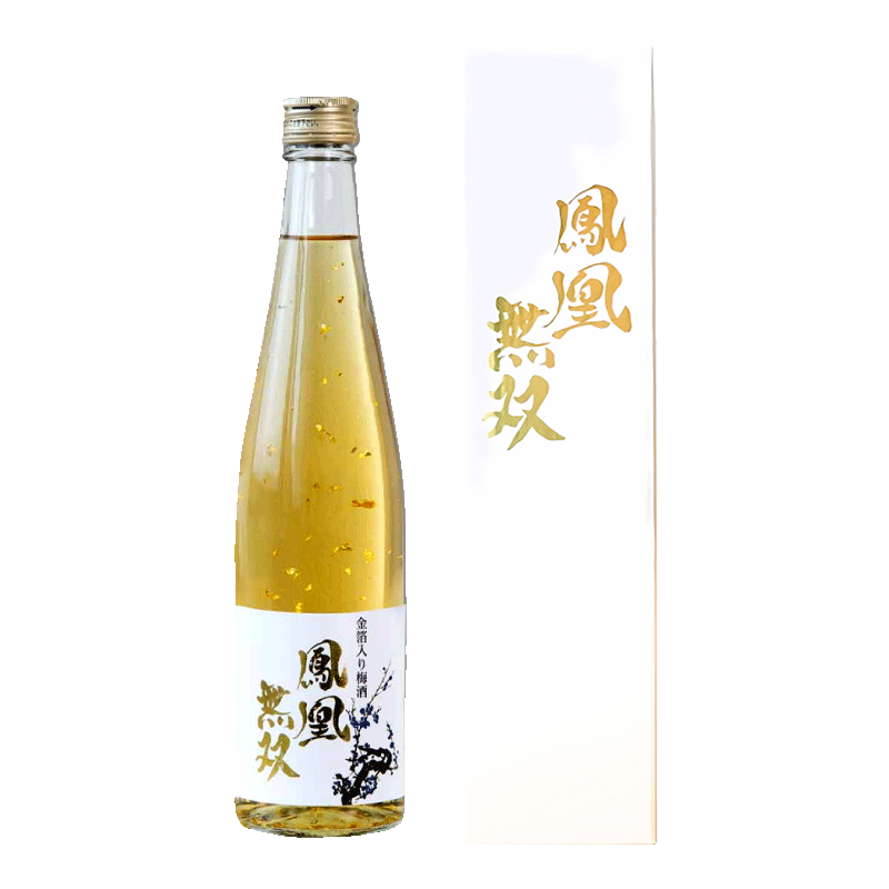 鳳凰無双金箔梅酒500ml(珍珠白盒裝)